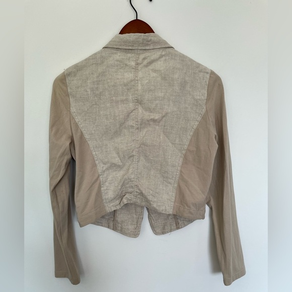 Eric Alexandre Linen Blazer Cream Beige Women’s Jacket EU 38 - Picture 3 of 7